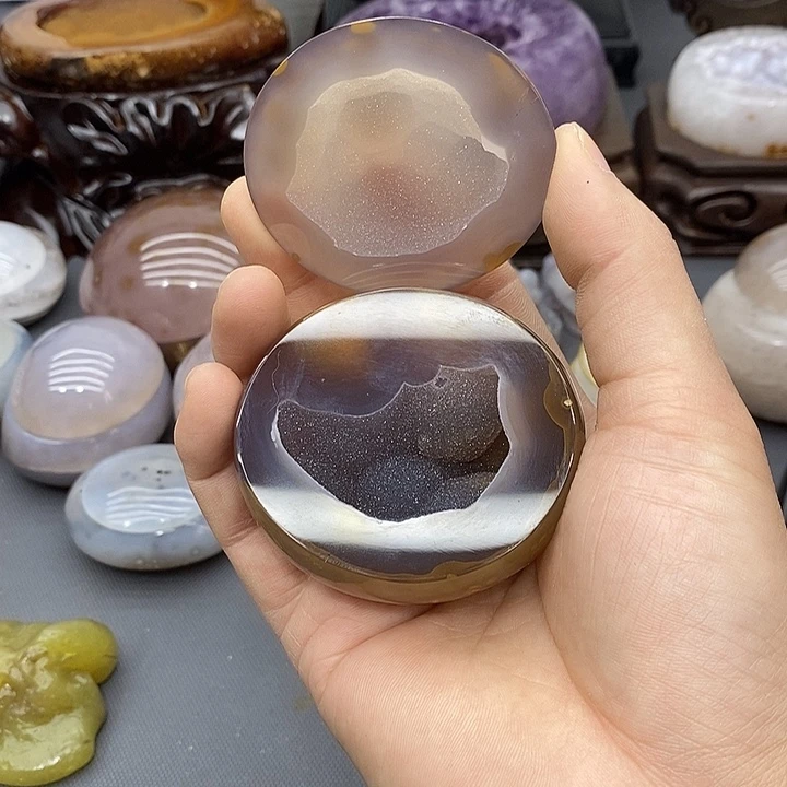 未镶嵌摆件紫晶聚宝盆