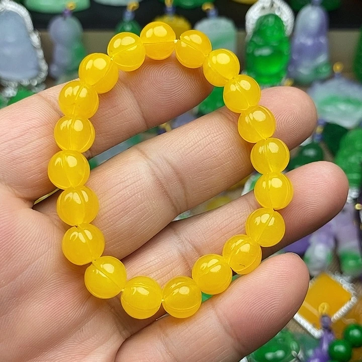 翡翠未镶嵌颈饰手串