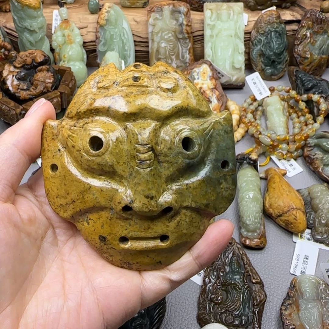 岫岩河磨玉（透闪石质玉）未镶嵌挂件