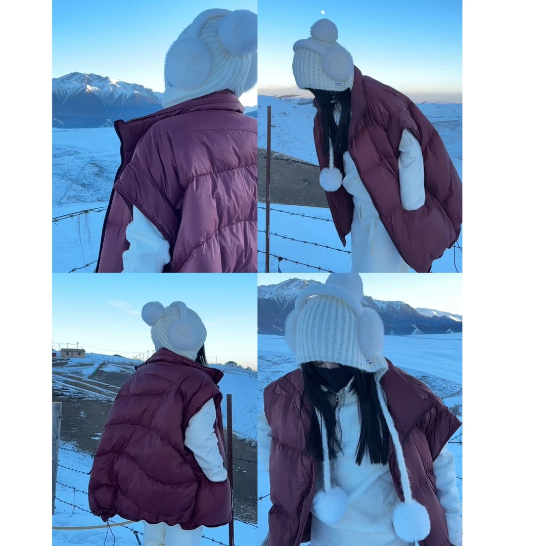 2024秋冬套装加绒时尚宽松半拉链上衣+阔腿裤两件套 W2525