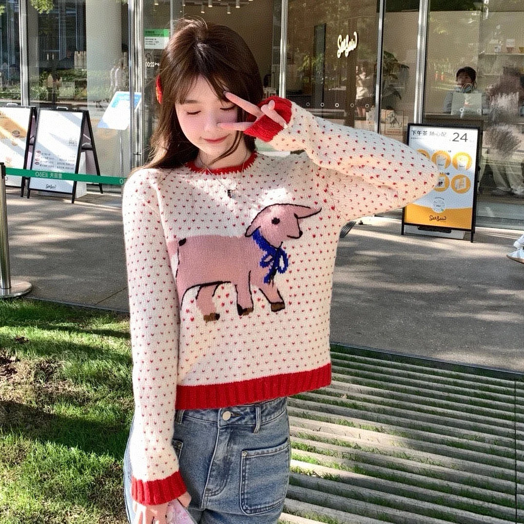 99新 GUCCI/古驰 波点小羊毛衣 m码