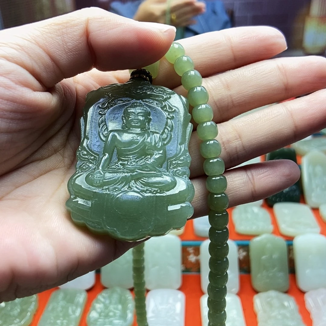 颈饰未镶嵌和田玉朱*宁