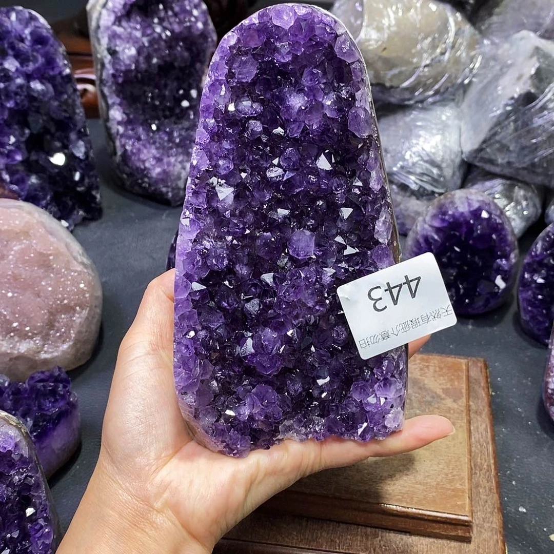 紫晶珠宝半成品未镶嵌