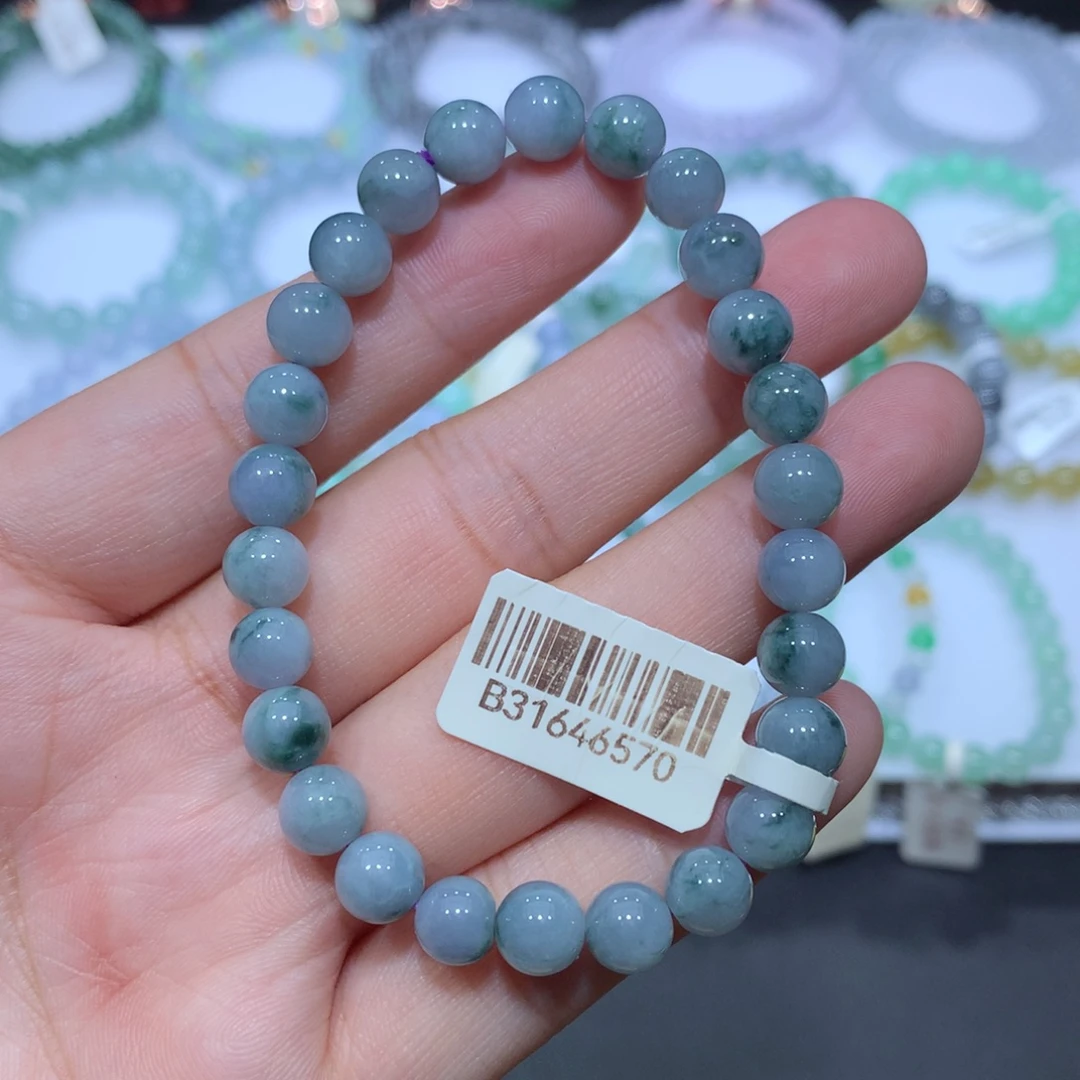 未镶嵌手串翡翠天然