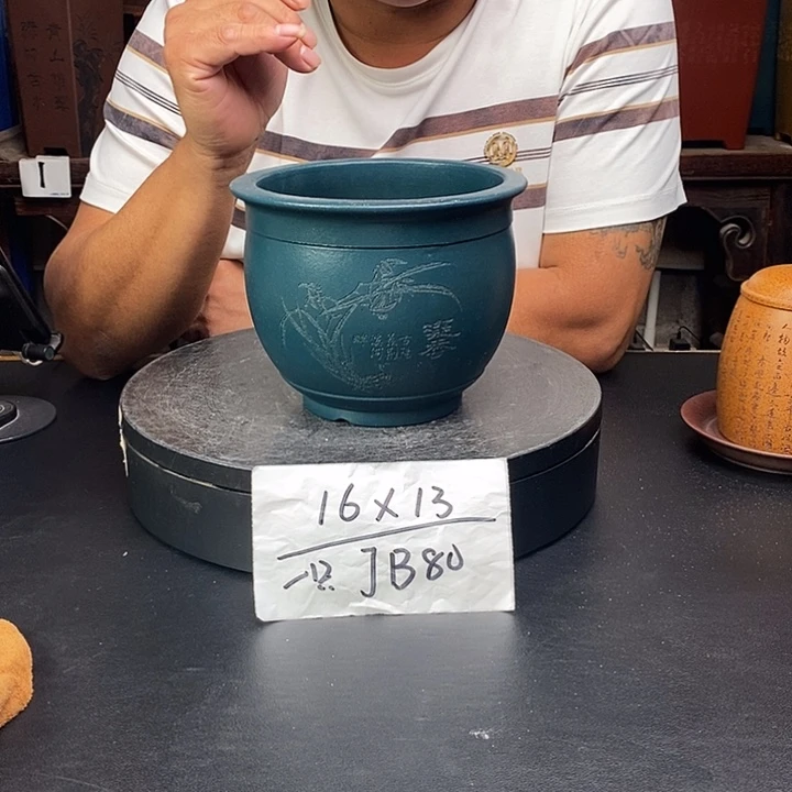 紫砂花盆货号一只JB80
