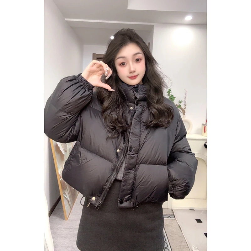 DA BAO 2025款韩系东大门小个子加厚白鸭绒面包服