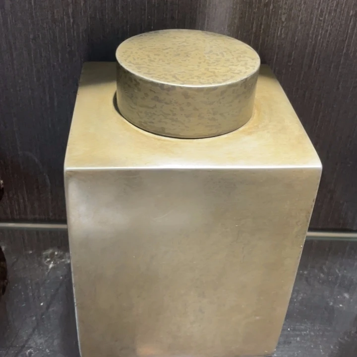 素锡茶叶罐茶道具摆件