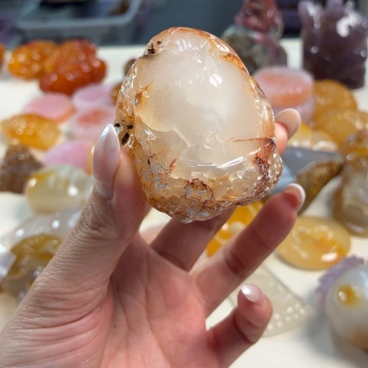 玛瑙/玉髓未镶嵌吊坠(不含链)
