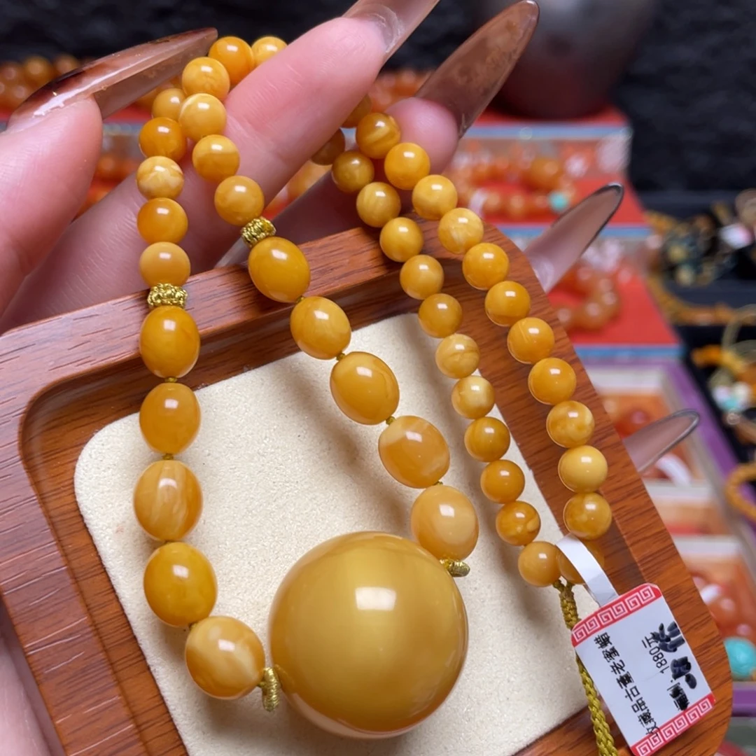 蜜蜡未镶嵌手链项链