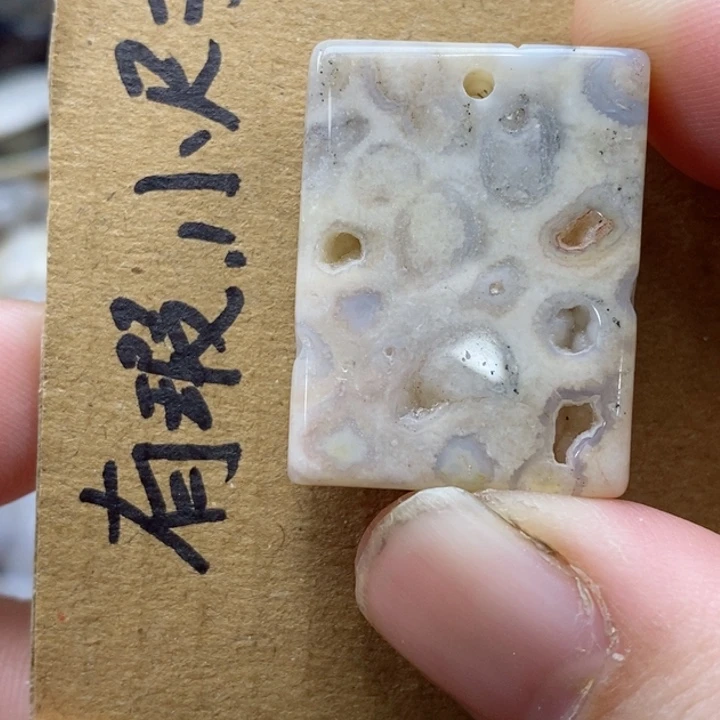 颈饰未镶嵌硅化珊瑚（珊瑚玉）