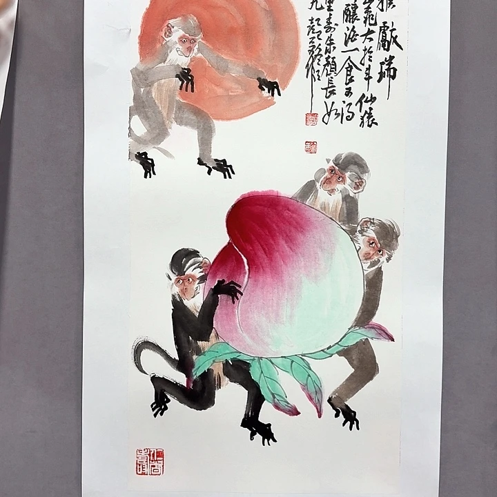 国画亲笔手绘放心去藏