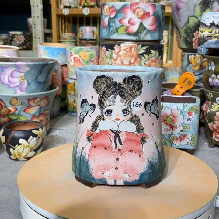 红陶景德镇艺术手绘作品