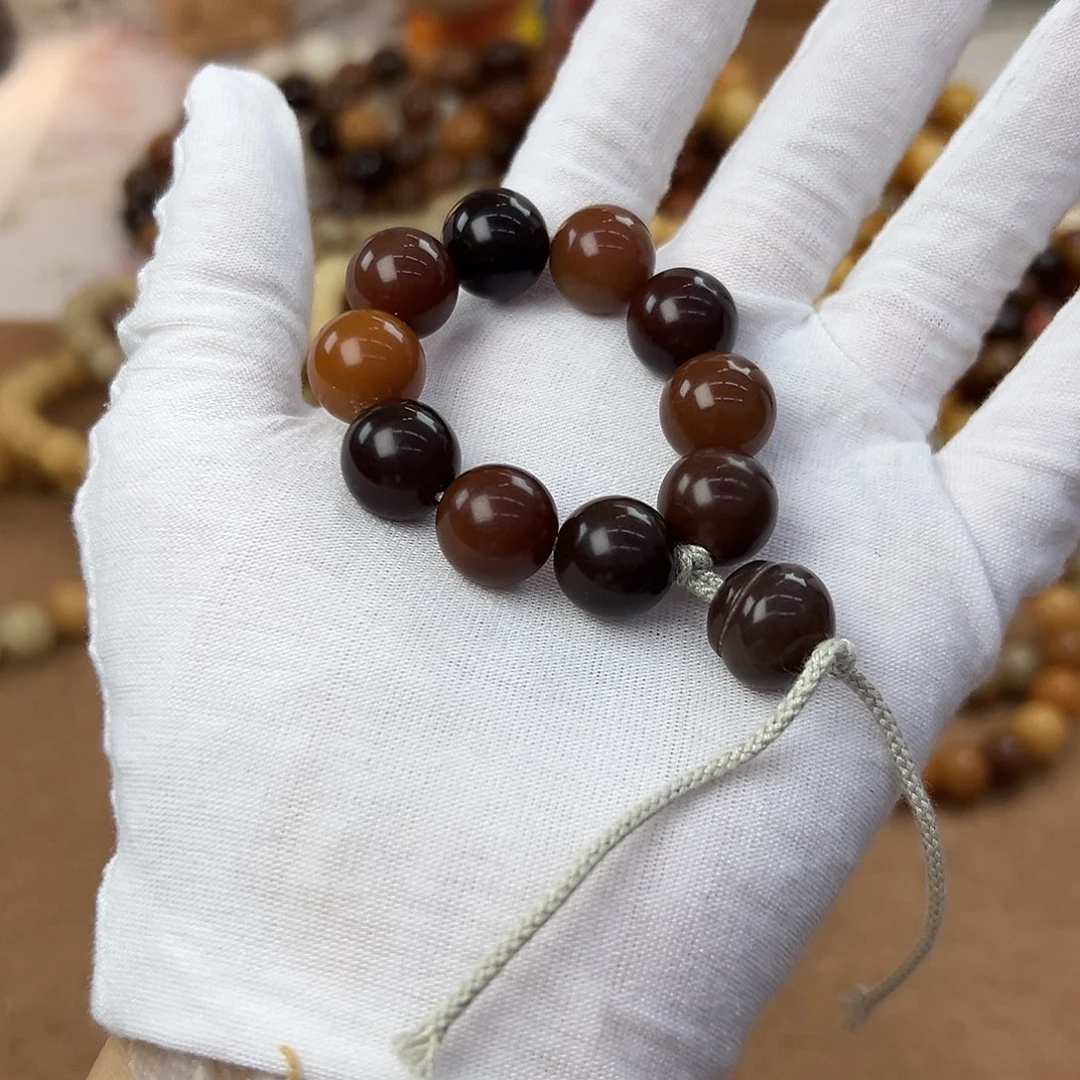 菩提根/象牙果吊坠13手捻巧克力多宝福利