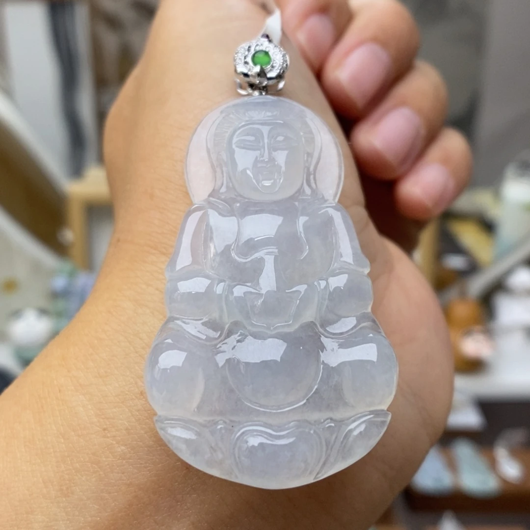 【闪购商品】颈饰18K金镶嵌翡翠34