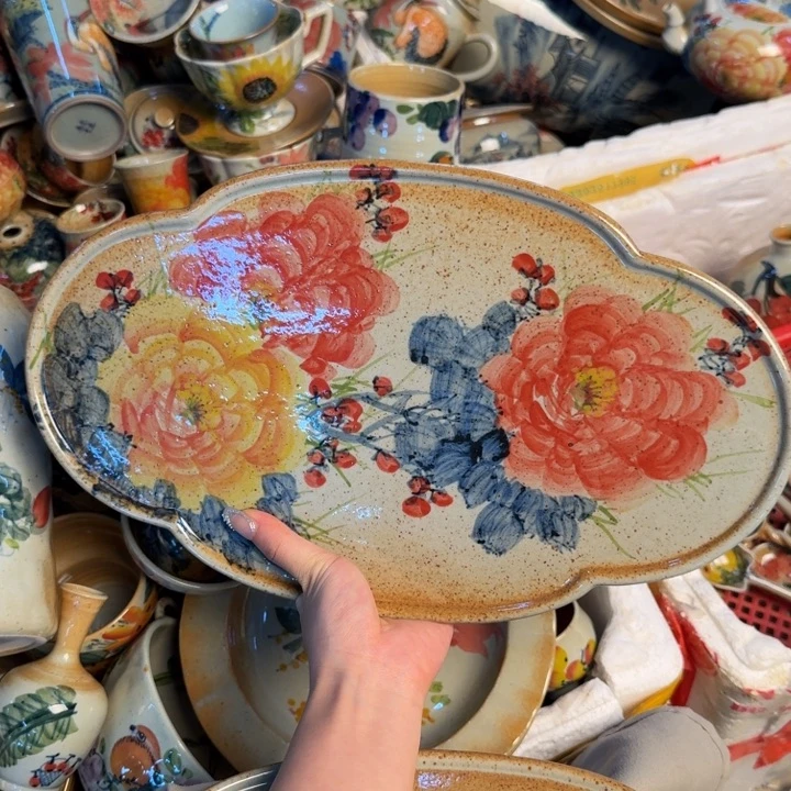 瓷片景德镇陶瓷手工手绘