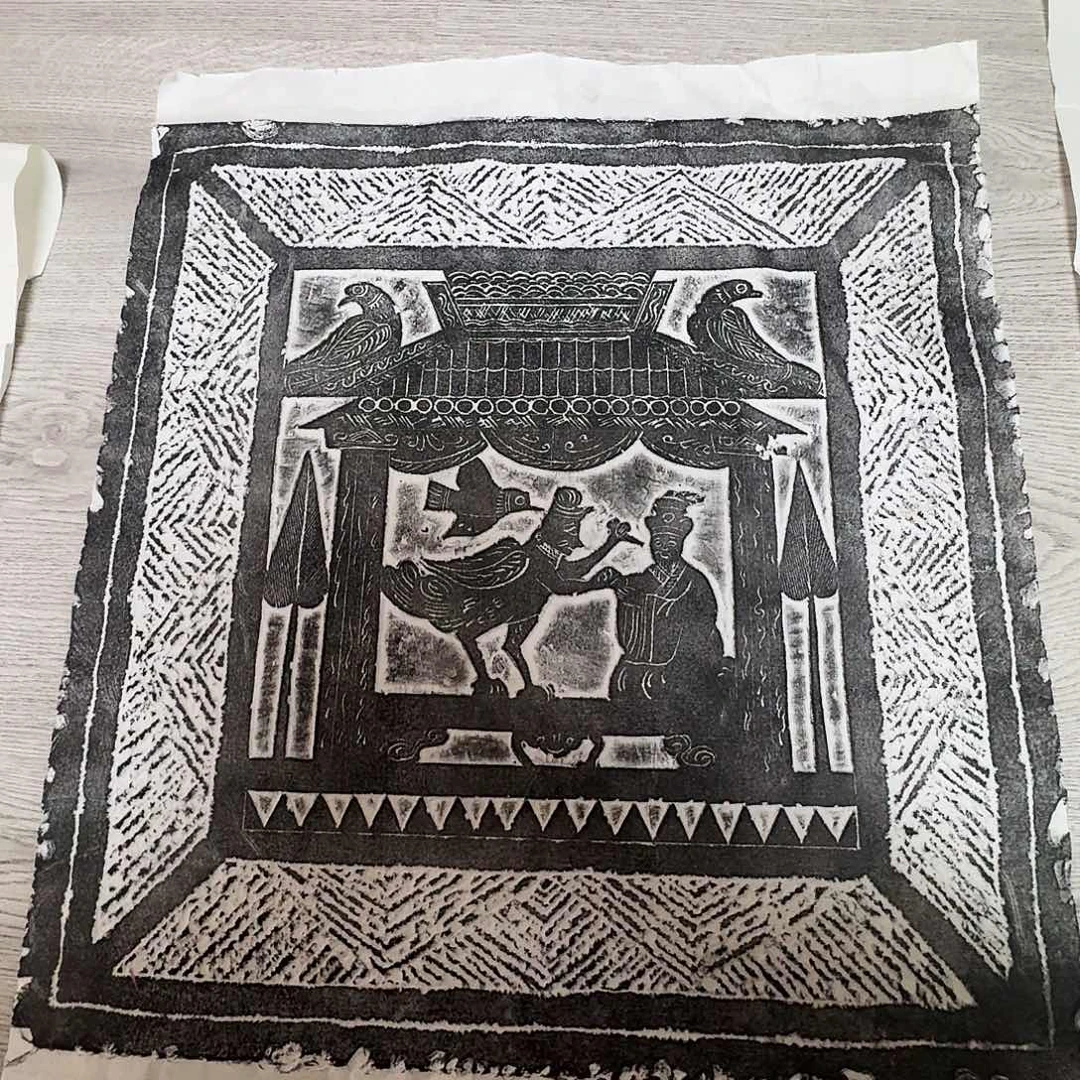 其他拓片用纸扁鹊针灸图