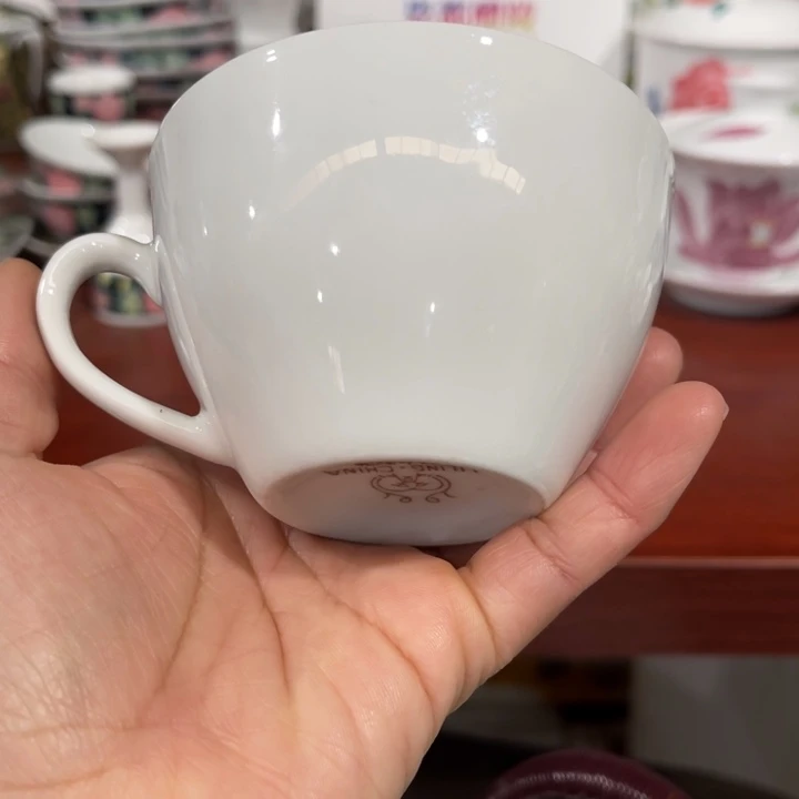 醴陵高温瓷100毫升老白胎