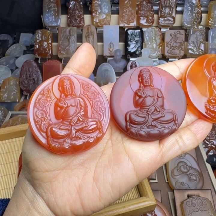 火***人玛瑙/玉髓未镶嵌颈饰