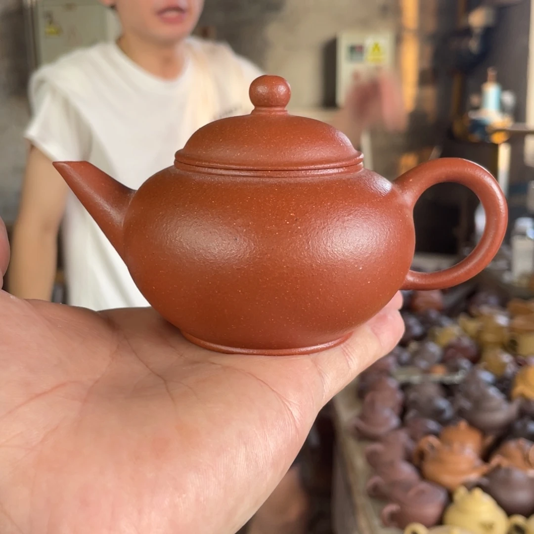 茶壶紫砂X J。红降坡。水平。170CC