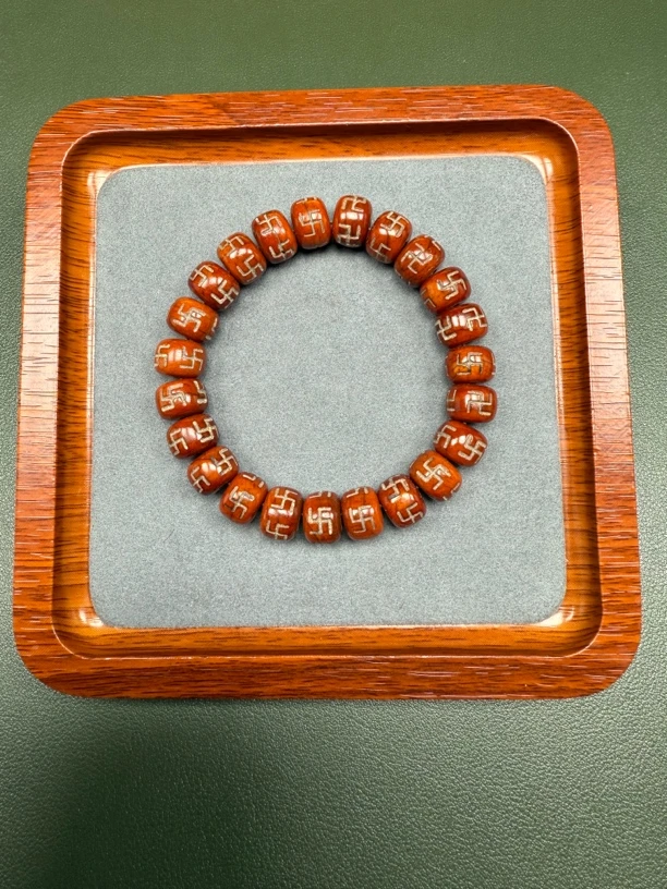 非金属珐琅手链 藏式万字手串1.2