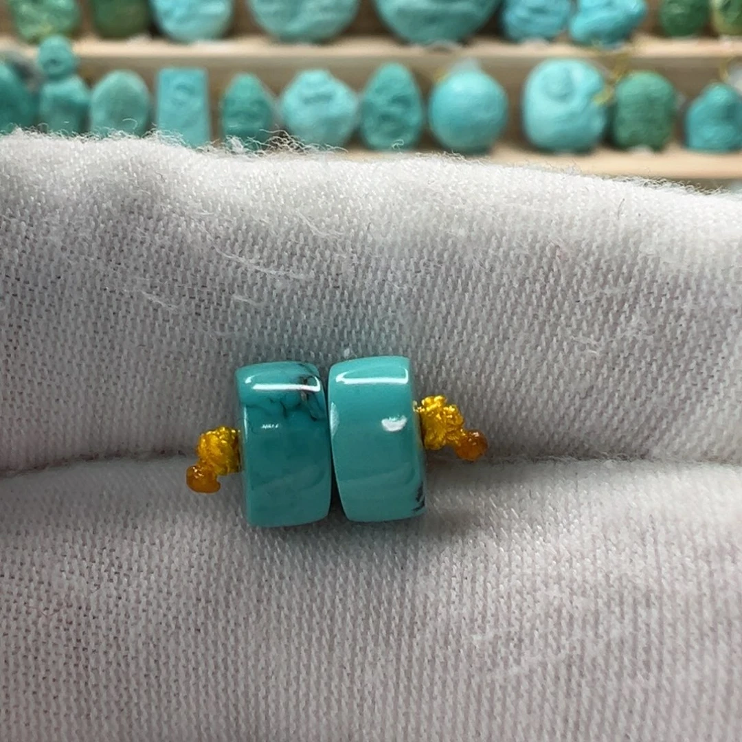 未镶嵌绿松石直切珠8x4mm