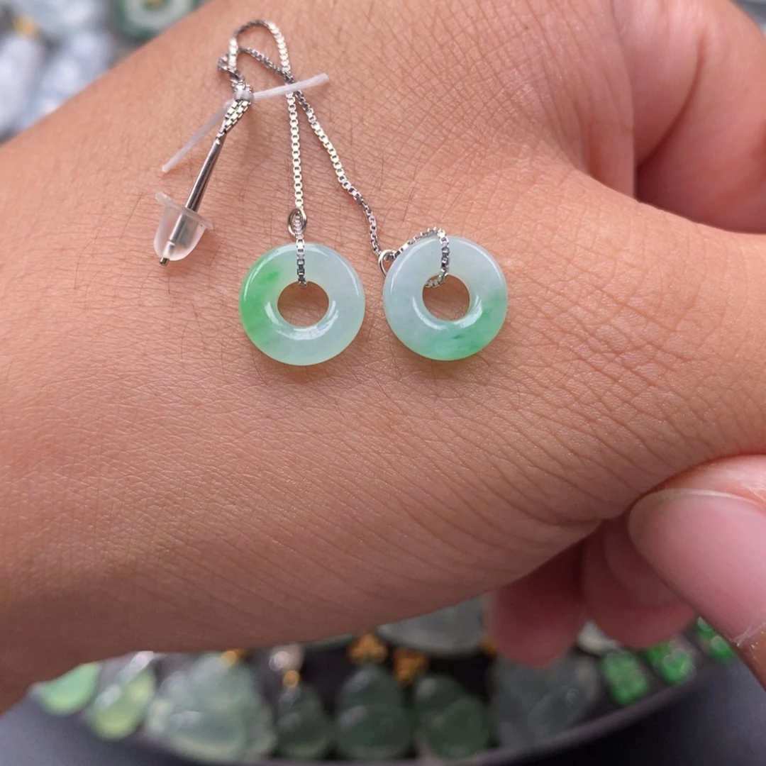 翡翠银S925镶嵌颈饰