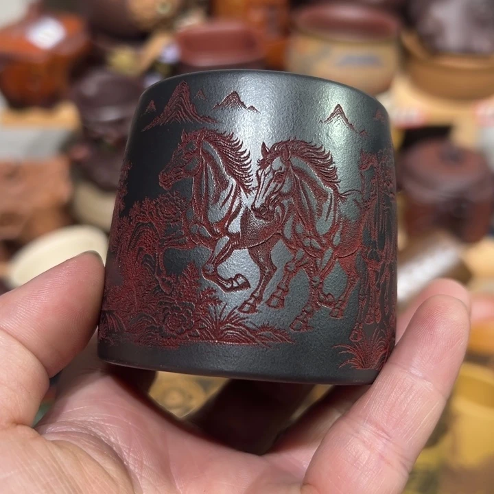 紫砂茶杯宜兴紫砂主人杯