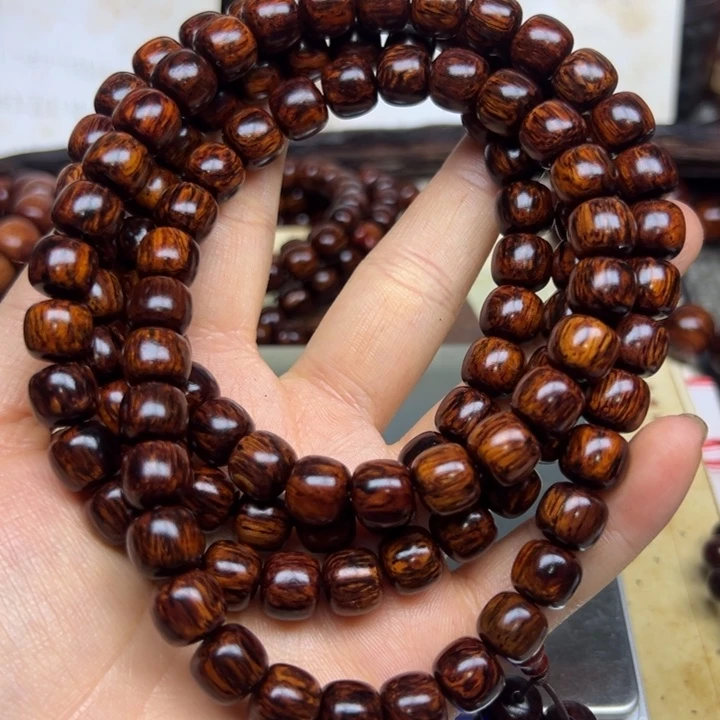 定***啊手串/手链花梨木类海南红降10-108老型黑金天花板超一档