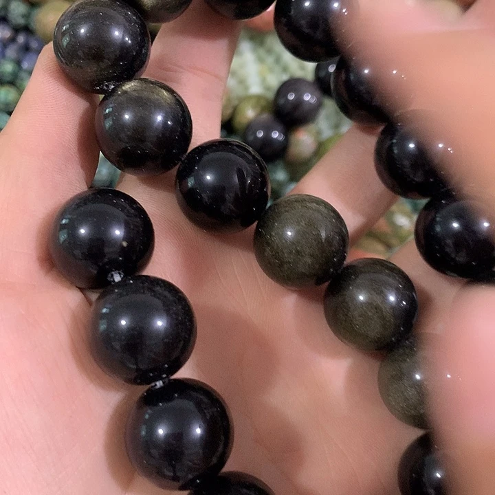 一条18mm金耀大圆珠