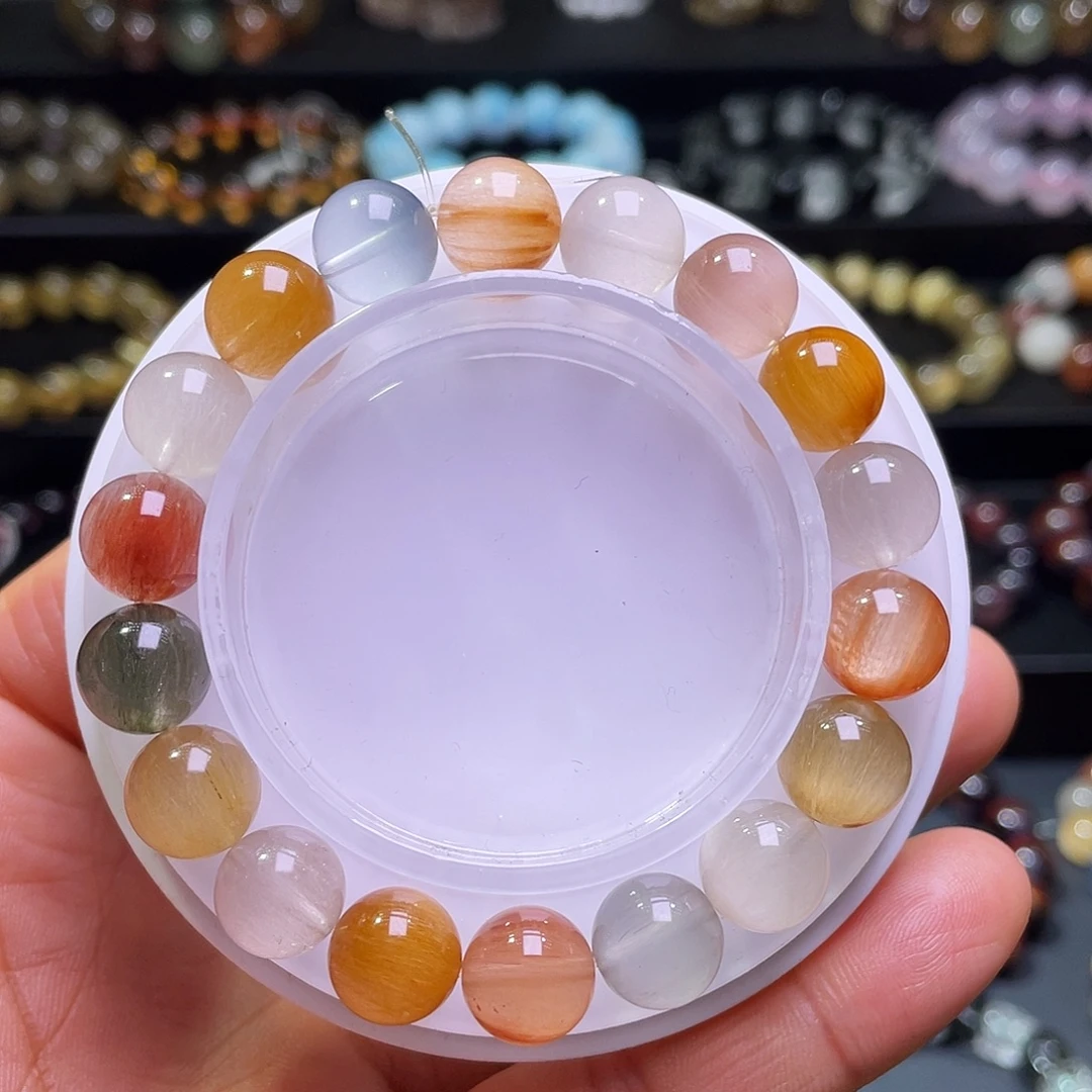 未镶嵌水晶手链彩兔毛