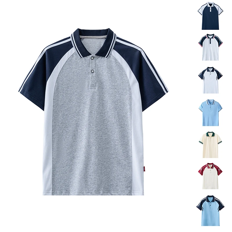 夏季学院风中学生校服团体服短袖小学高中生班服学生学校定制校服