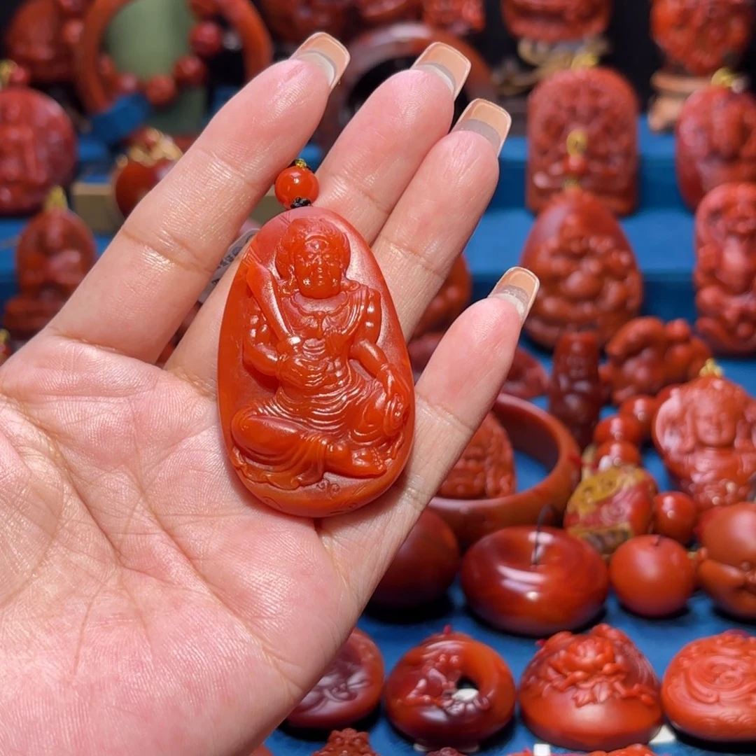 未镶嵌雕刻南红玛瑙西****店