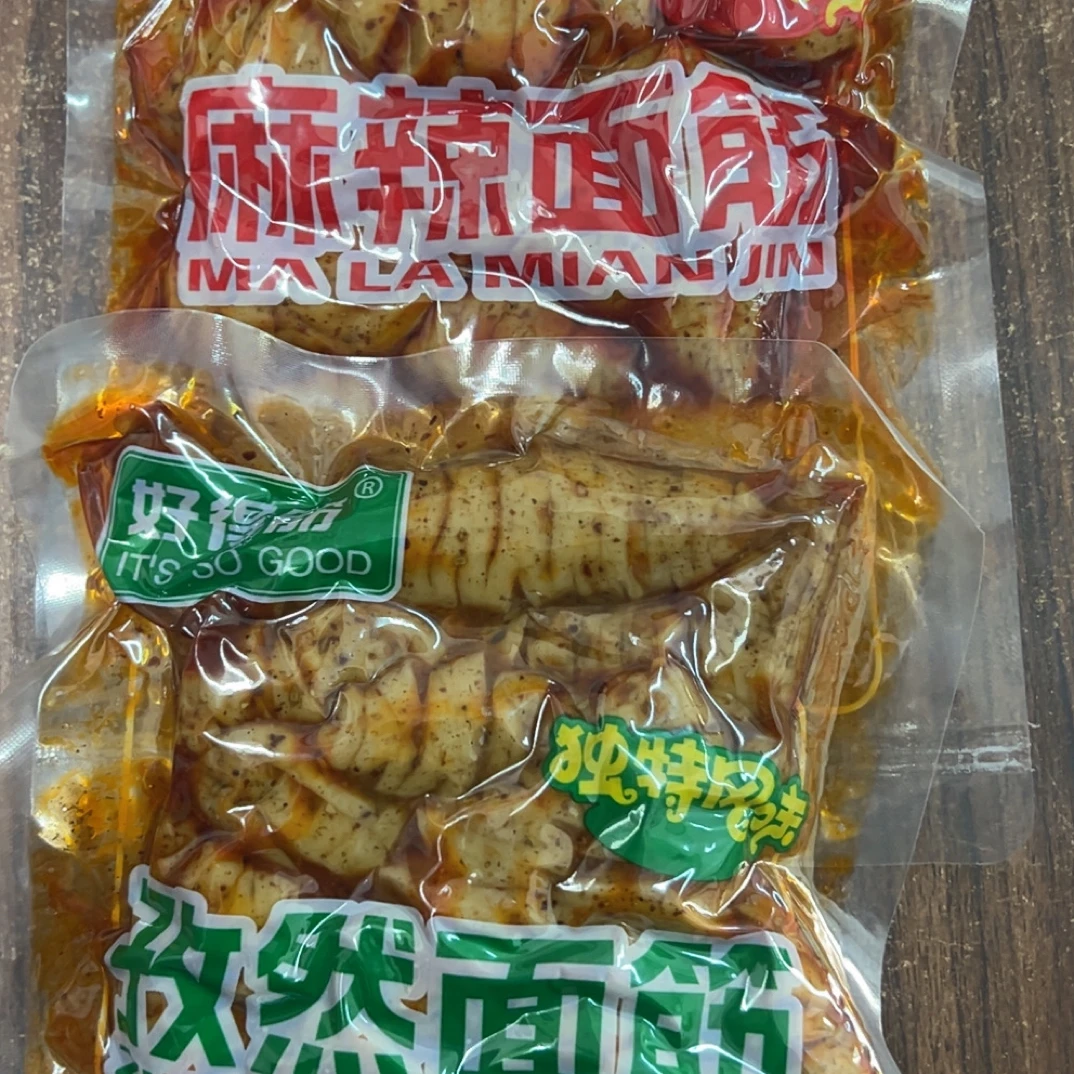 香辣麻辣大袋面筋开袋即食烧烤孜然辣片辣条学生下酒菜追剧零食