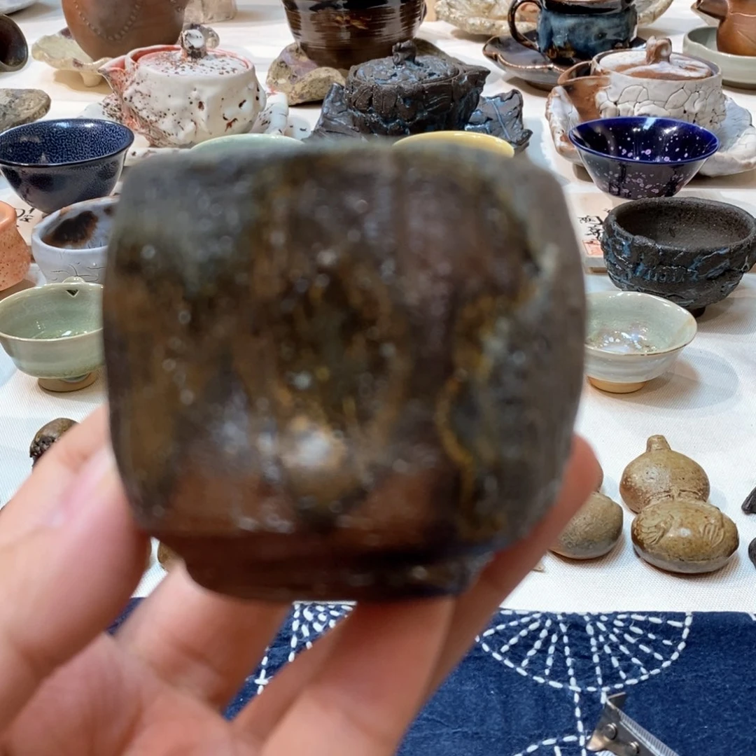 柴烧侘寂粗陶茶具