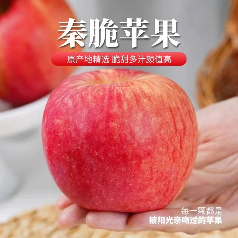 【顺丰包邮】陕西白水秦脆苹果新品种脆甜爽口当季新鲜水果4.5斤