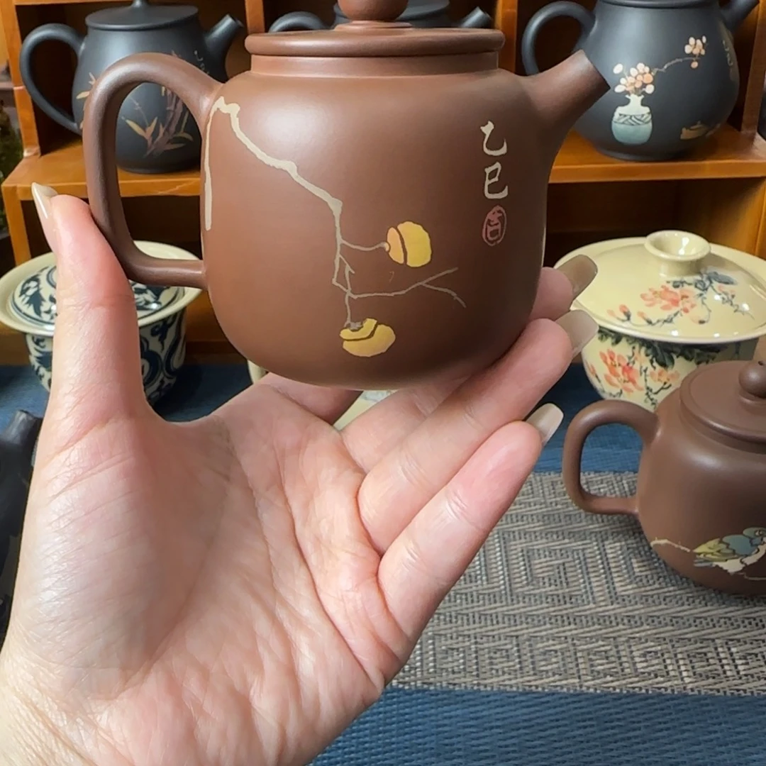 建水紫陶纯手工茶壶