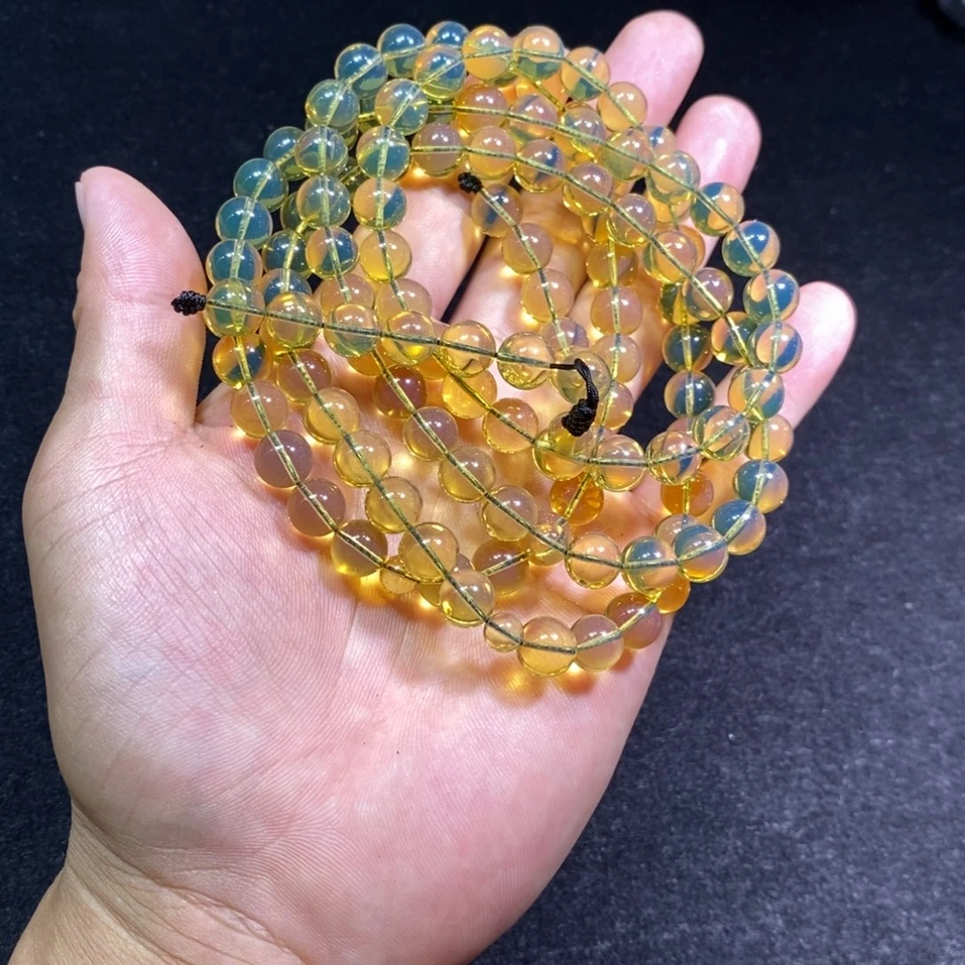 一***光琥珀未镶嵌珠宝奇石