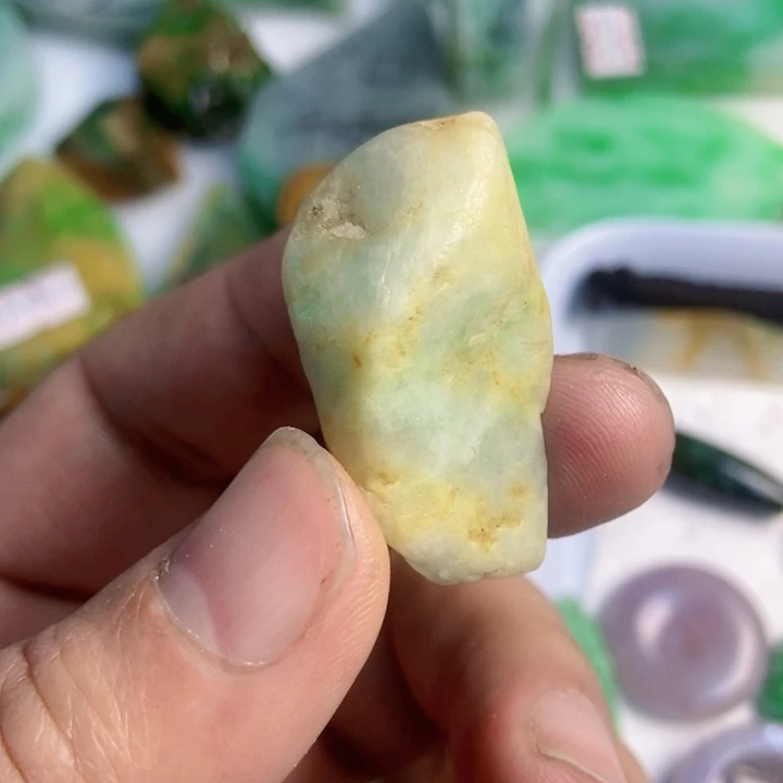 翡翠散珠天然翡翠A货挂件