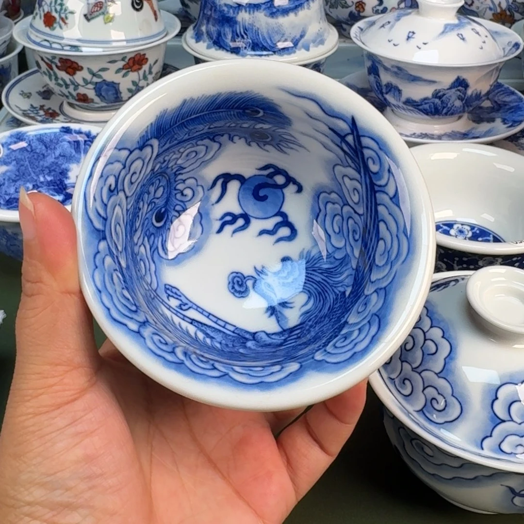 景德镇纯手绘茶具圆圆277