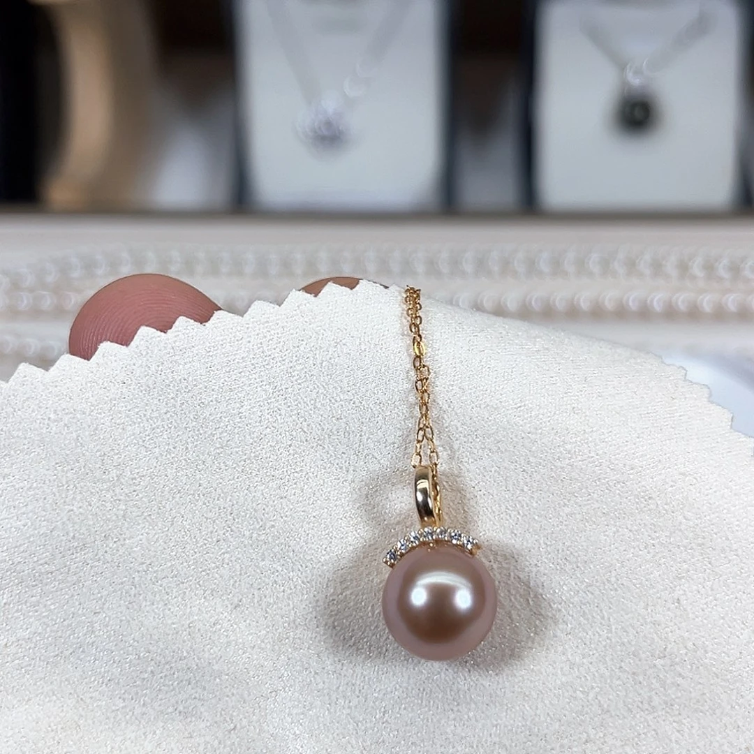 颈饰淡水珍珠银S925镶嵌