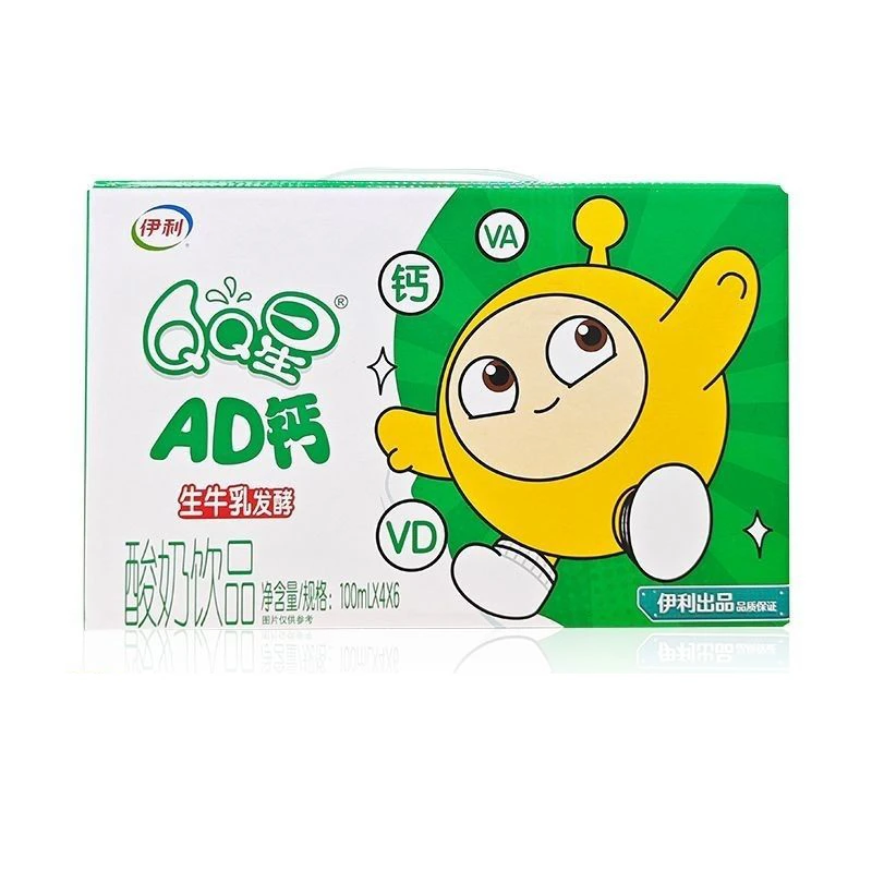 【次日达】12月QQ星ad钙奶100ml*24盒整箱 含乳饮料
