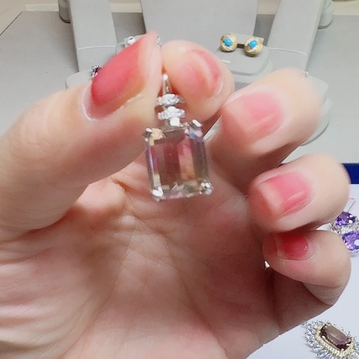 吊坠925银合成立方氧化锆