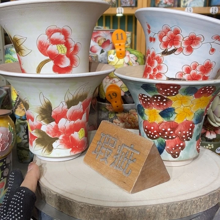 红陶景德镇艺术手绘作品