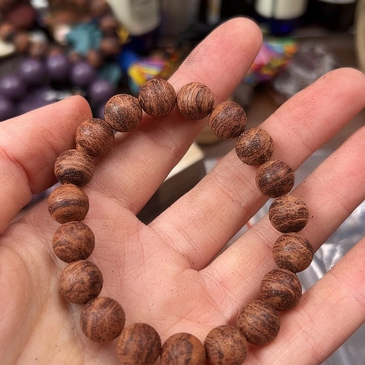 降真香手串/手链1.0×19海南黄金甲无胶爆甲