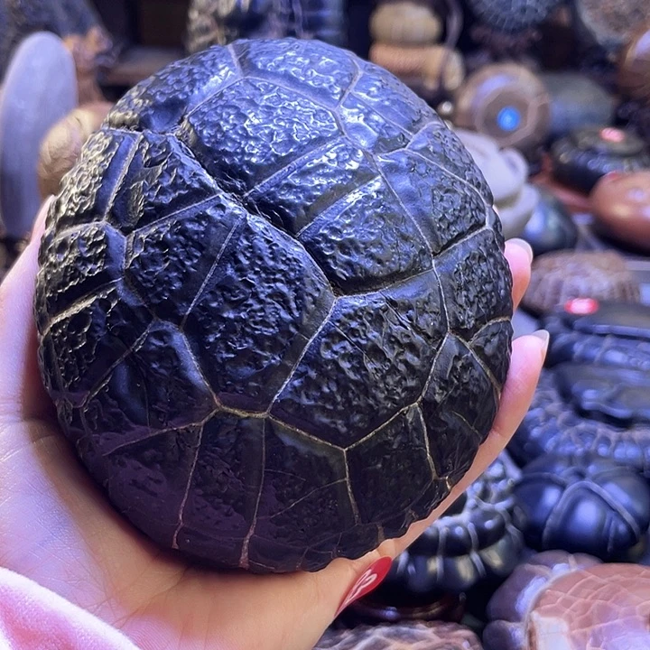 核桃手串/手链用****6龟纹石原石双面满纹