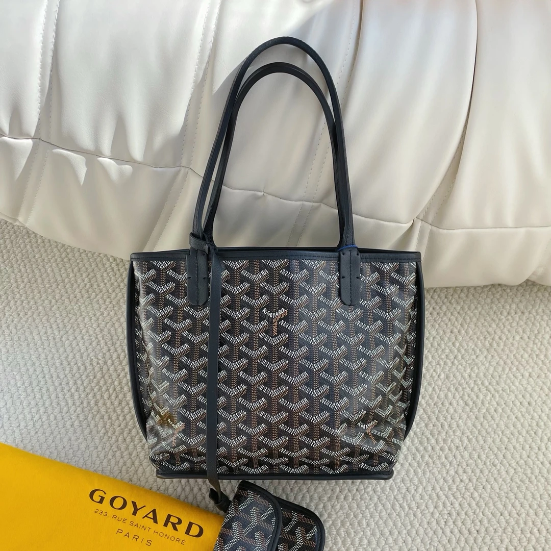 99新 Goyard 黑mini tote尘袋 JM12-2637
