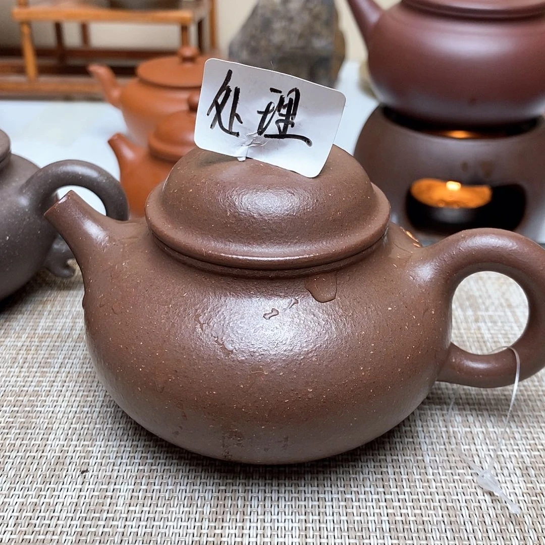 紫砂茶壶180毫升零添加大水潭天青