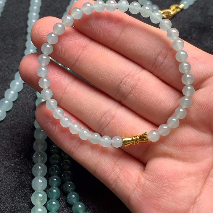 定制翡翠未镶嵌定制翡翠珠串