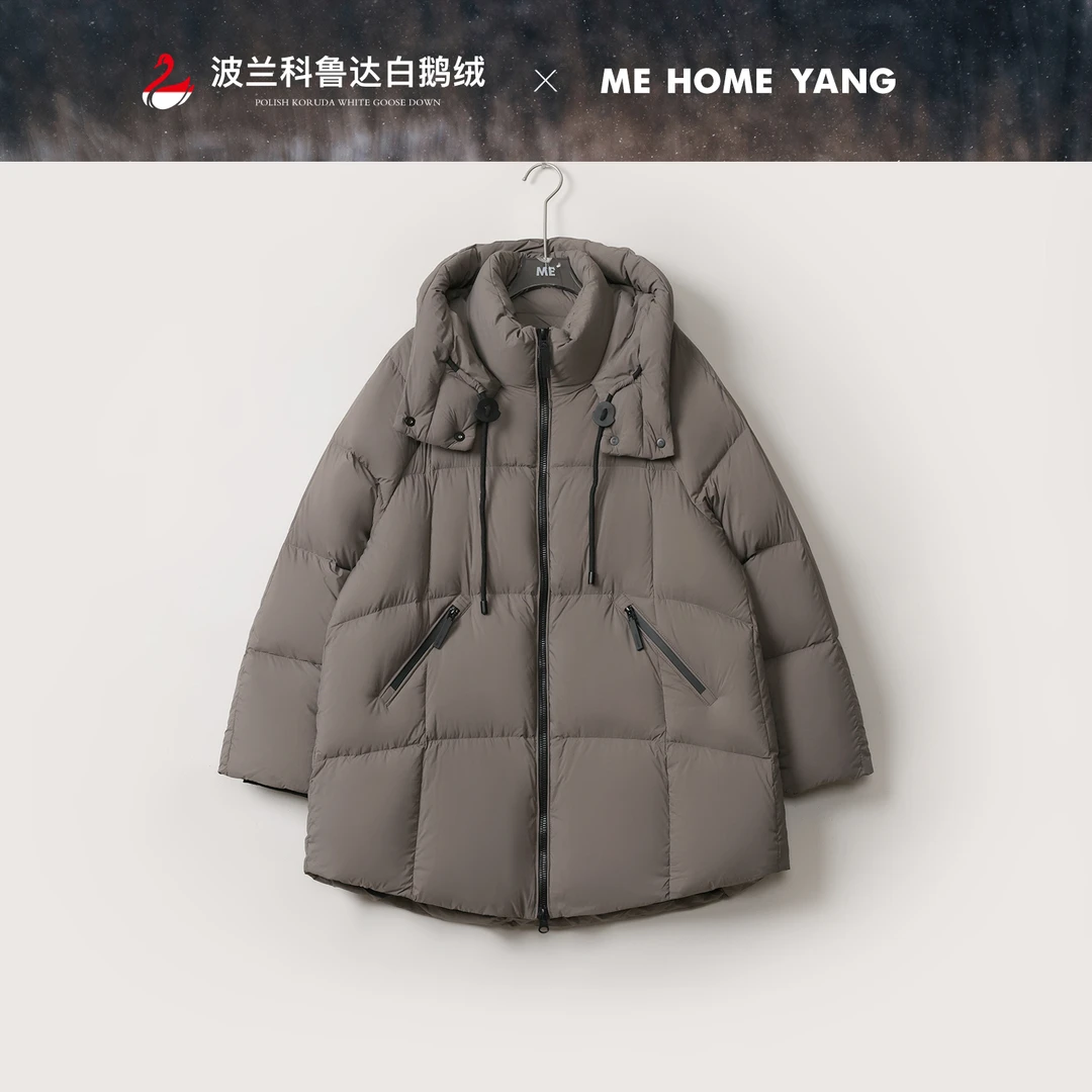 ME【波兰进口科鲁达昼夜冰川一手长】白鹅绒御寒保暖羽绒服MEQA5377