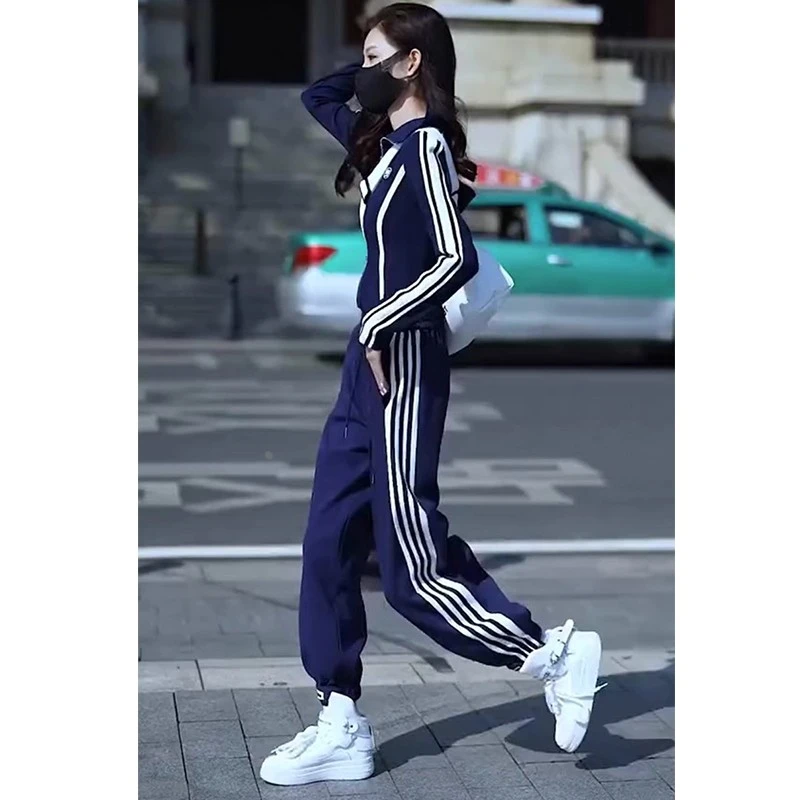 高级感轻奢卫衣套装女春秋潮流休闲炸街港风运动小香风两件套洋气